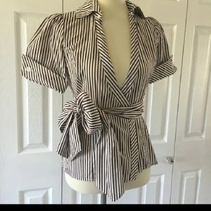 Diane von Furstenberg DVF Wrap Blouse